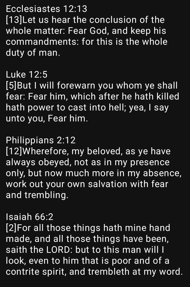 Matthew1584681's tweet photo. Christians don't know or fear God. This is why they have no knowledge.

Proverbs 1:7
[7]The fear of the LORD is the beginning of knowledge: but fools despise wisdom and instruction. https://t.co/Qo7ujobDrT