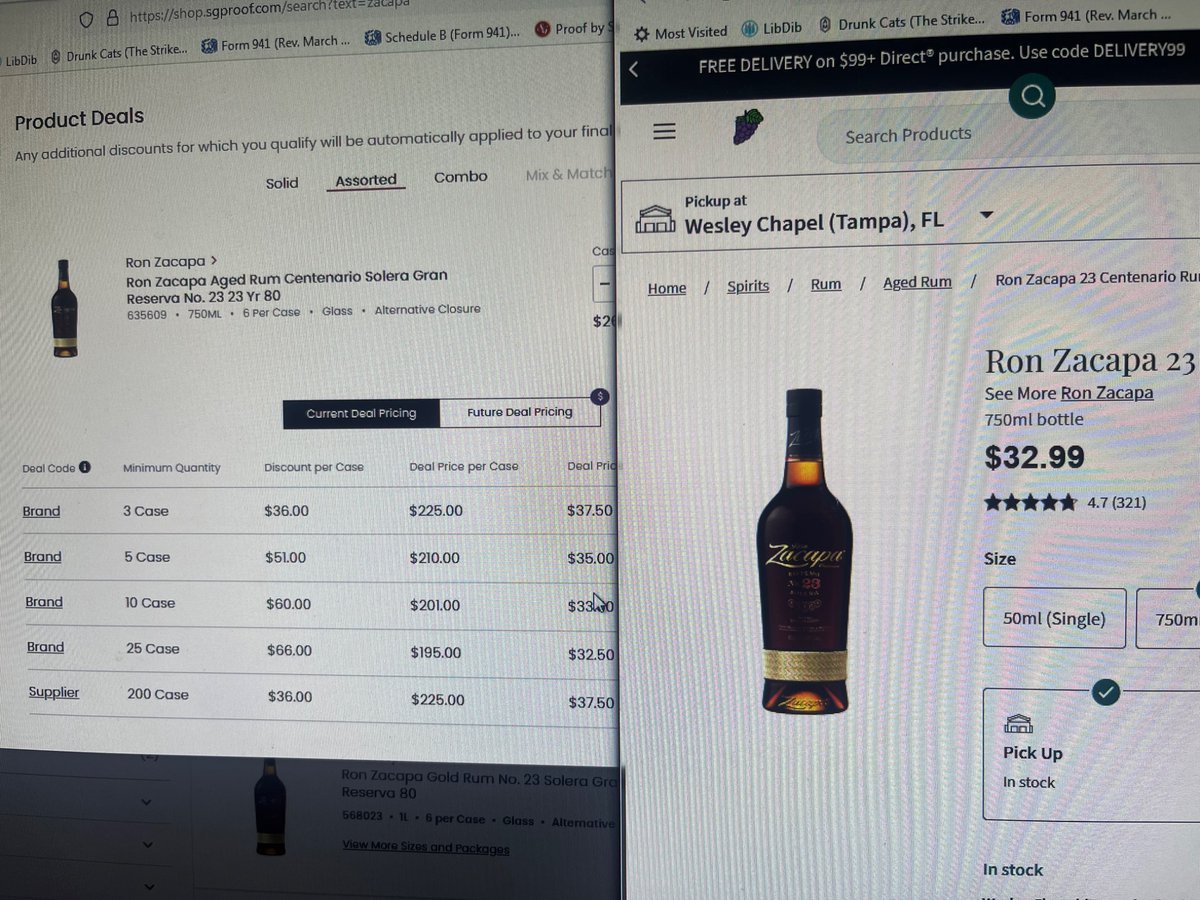 DrinkLiftGamble's tweet photo. @Diageo_NA @SGWineSpirits @ZacapaRum 
So you don’t want small stores to carry your product? When the distributor wholesale cost is .50 less than a chains retail, how do you expect us to make money without looking like we are overcharging?
Better to not carry it at all. https://t.co/w2guQQYgrN