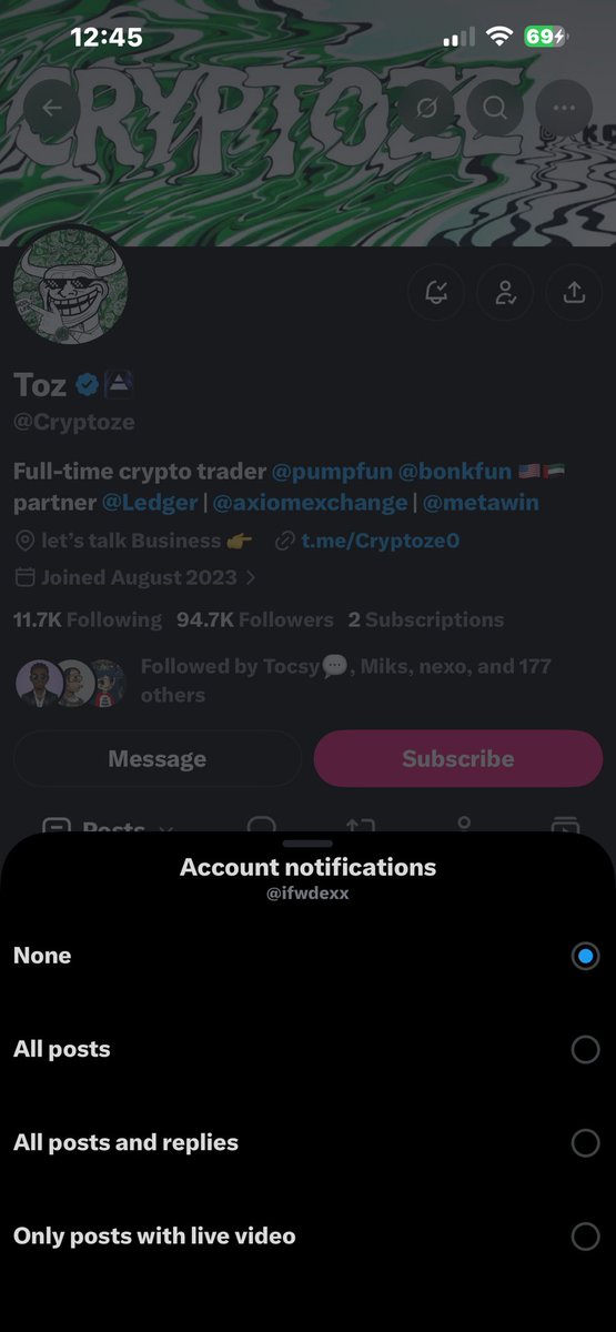 ifwdexx's tweet photo. @Cryptoze @Maverick_is_bac @kivoxbt Tagging :@blaze44461 

First win please 🙏 @Cryptoze 

ALiQsr5nH1aw1ogc4QQrYZSbePM3p9p5csAT9LkHPL7r https://t.co/EITVpfbfbd