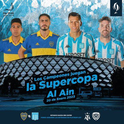 Presibrand's tweet photo. 1/5 ⚽️ Nació para jugarse en Abu Dabi, pasó por Asunción y terminó en Avellaneda o Santiago del Estero. La "Supercopa Internacional" ya ni siquiera disimula con un viaje largo: dos equipos de AFA jugando en suelo nacional por una copa que se llama "Internacional". 🧵👇 https://t.co/0MoHBBpvHp