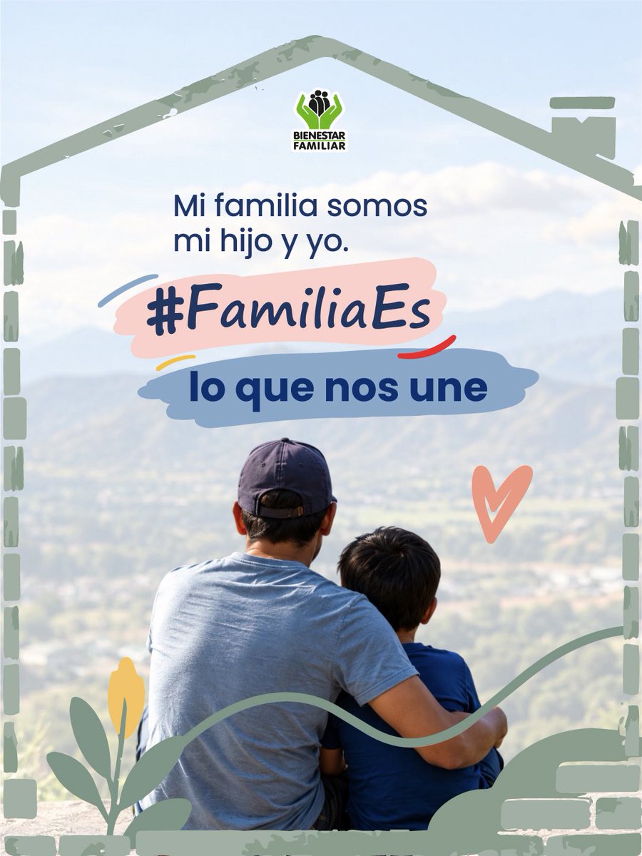 ICBFColombia's tweet photo. Puede estar integrada de distintas maneras y tener millones de historias detrás. Pero hay algo que permanece: #FamiliaEs una, la de cada uno.

Una familia se construye desde el cuidado, la protección, los vínculos y el amor. Cuéntanos cómo es la tuya. 👇 https://t.co/lghJORwQwE