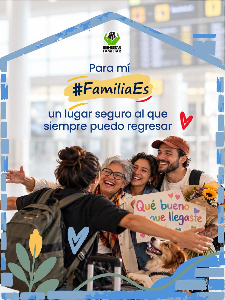 ICBFColombia's tweet photo. Puede estar integrada de distintas maneras y tener millones de historias detrás. Pero hay algo que permanece: #FamiliaEs una, la de cada uno.

Una familia se construye desde el cuidado, la protección, los vínculos y el amor. Cuéntanos cómo es la tuya. 👇 https://t.co/lghJORwQwE