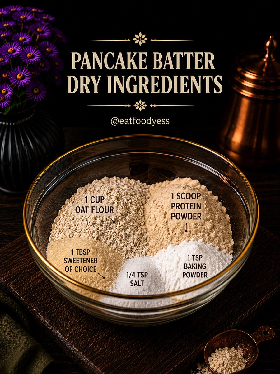 SundayVixkpze's tweet photo. Blueberry peanut butter protein pancakes: Mix oat flour, protein powder, baking powder, salt, egg, milk, maple syrup, and vanilla. Fill with peanut butter and blueberries, then cook until golden on both sides. Serve warm. Refrigerate up to 3 days. https://t.co/IcSJz81INS