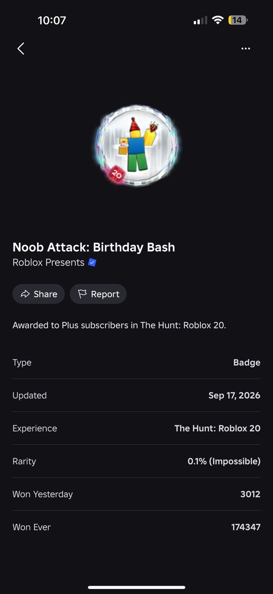 thetotalbruh's tweet photo. @Roblox Fix your badge I can’t claim it despite having plus and all 20 badges https://t.co/eMQB4kJP2H