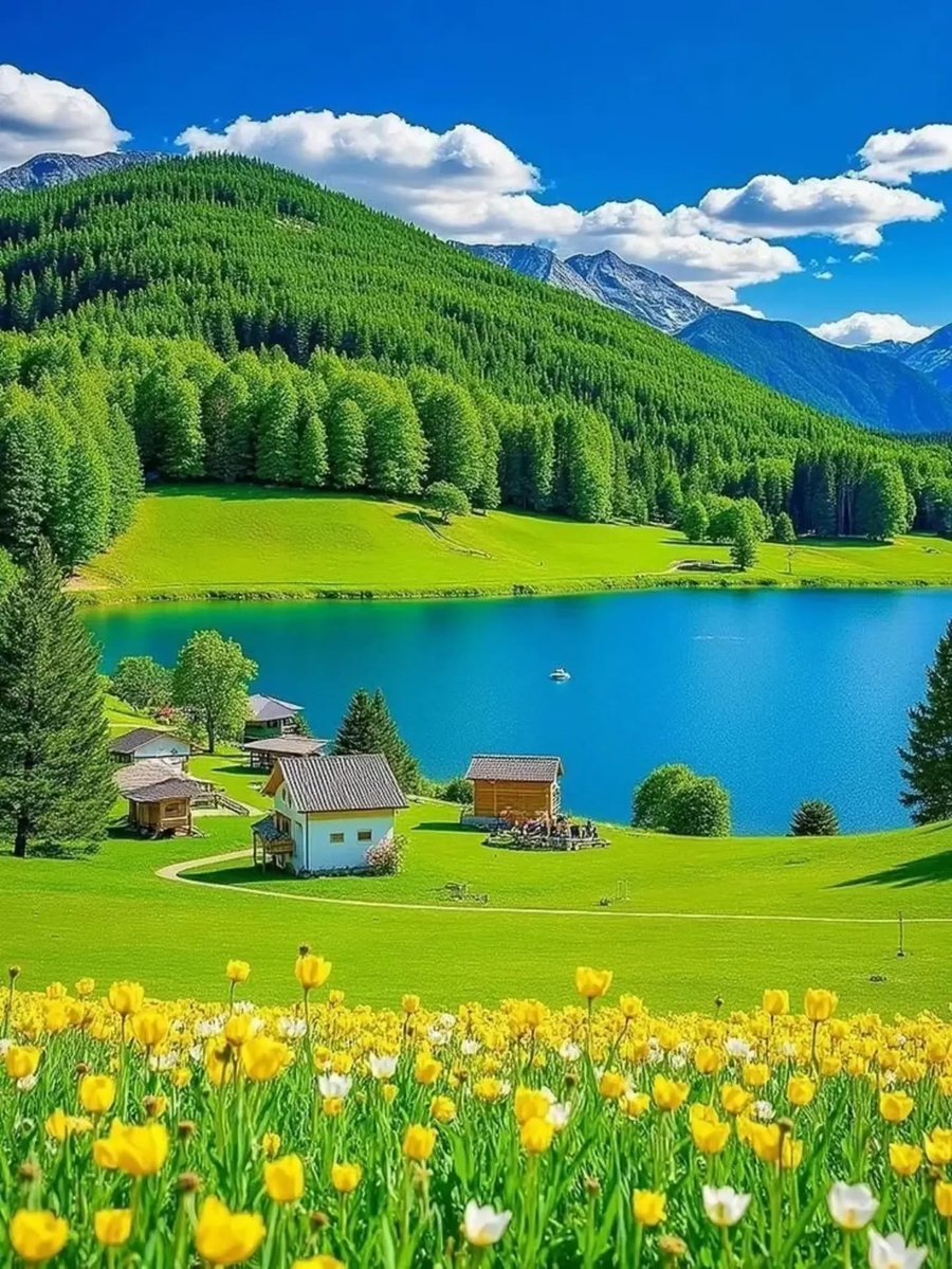 AnnBonamuu's tweet photo. Where green meets blue. https://t.co/AFKJN8HdGX