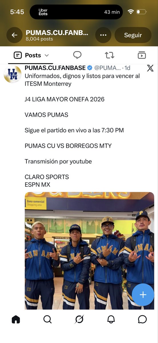 RcamposV59's tweet photo. @PUMASCUfanbase @UNAM_MX Hace un día los reportabas listos para vencer a MTY. Ahora piensas que son unos pobres diablos indefensos ante unos jugadores sin corazón que sólo tienen intereses económicos. https://t.co/30HcROrgMj
