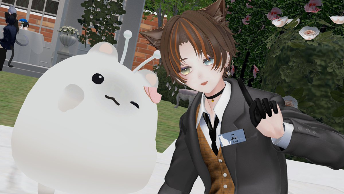Nekozuki_Yozorq's tweet photo. 3つ目に行ったのはアルエくんのホストイベントChâteau Félinのアフター！
ずっと行ってみたいと思ってたのでまずはアフターに行ってみたよ！
知ってる人達とホスト姿見れて良かった〜☺️
いつか本営業も行ってみたいね🐈 https://t.co/Rgys3PboP3