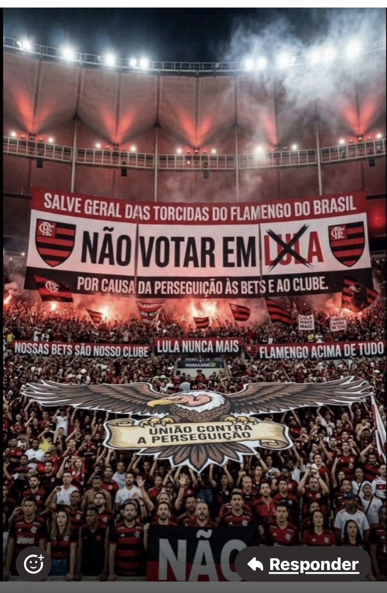 RC310848's tweet photo. Que todas as torcidas se unam contra o crápula @LulaOficial .🇧🇷 https://t.co/qSukch2WYP