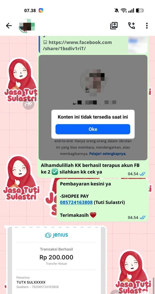 kyenity's tweet photo. JASA PEMULIHAN AKUN / HAPUS AKUN SOSMED RESMI

= JASA LACAK LOKASI
= PULIHKAN CHAT WA LAMA
= SADAP WA/IG
= LACAK HP HILANG BY NO HP / IMEI
= JASA UNSUS AKUN/UNSUSPEND
=JASA HACK/BALIKIN AKUN EMAIL,IG,WA,TWITER/X, FB,TIKTOK,LINE.

FAST PROSES &amp; WA DI BIO
#zonauang #zonajajan https://t.co/O2kYGAJiXb