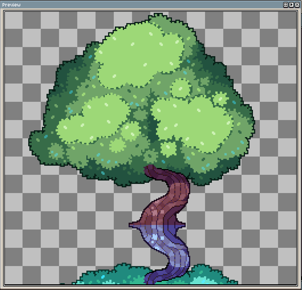 Magmariin's tweet photo. man i love trees #pixelart #gamedev https://t.co/eG2nurBdFw