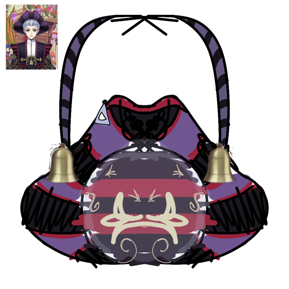Rolloyume's tweet photo. In other news, as a #Rolloyume and as a Rollo fan in general, there's obviously NO merch of him
So yesterday I ordered:
a CUSTOM ROLLO FLAMME ITABAG .ᐟ.ᐟ ✨️
HERE IS THE INSPO I GAVE (made with ibis paint loll)
#Rolloflamme #Rollo #twst #twst仮装 https://t.co/u2o7GCNmJK