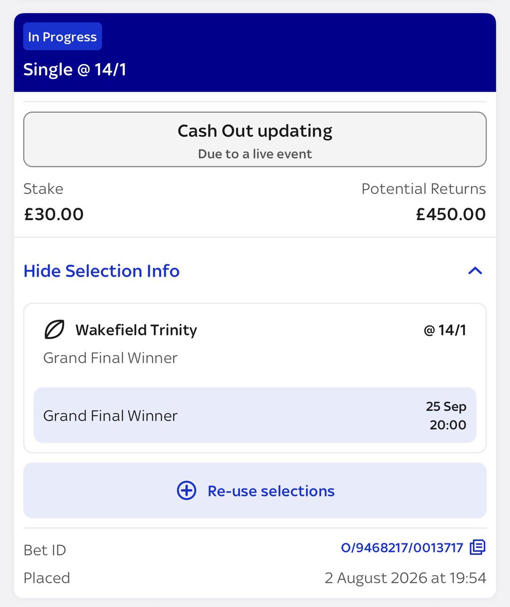 CraigBoot85's tweet photo. Up the Trin! 💙🤍❤️

Backed in August https://t.co/J48Zz9Xbmf