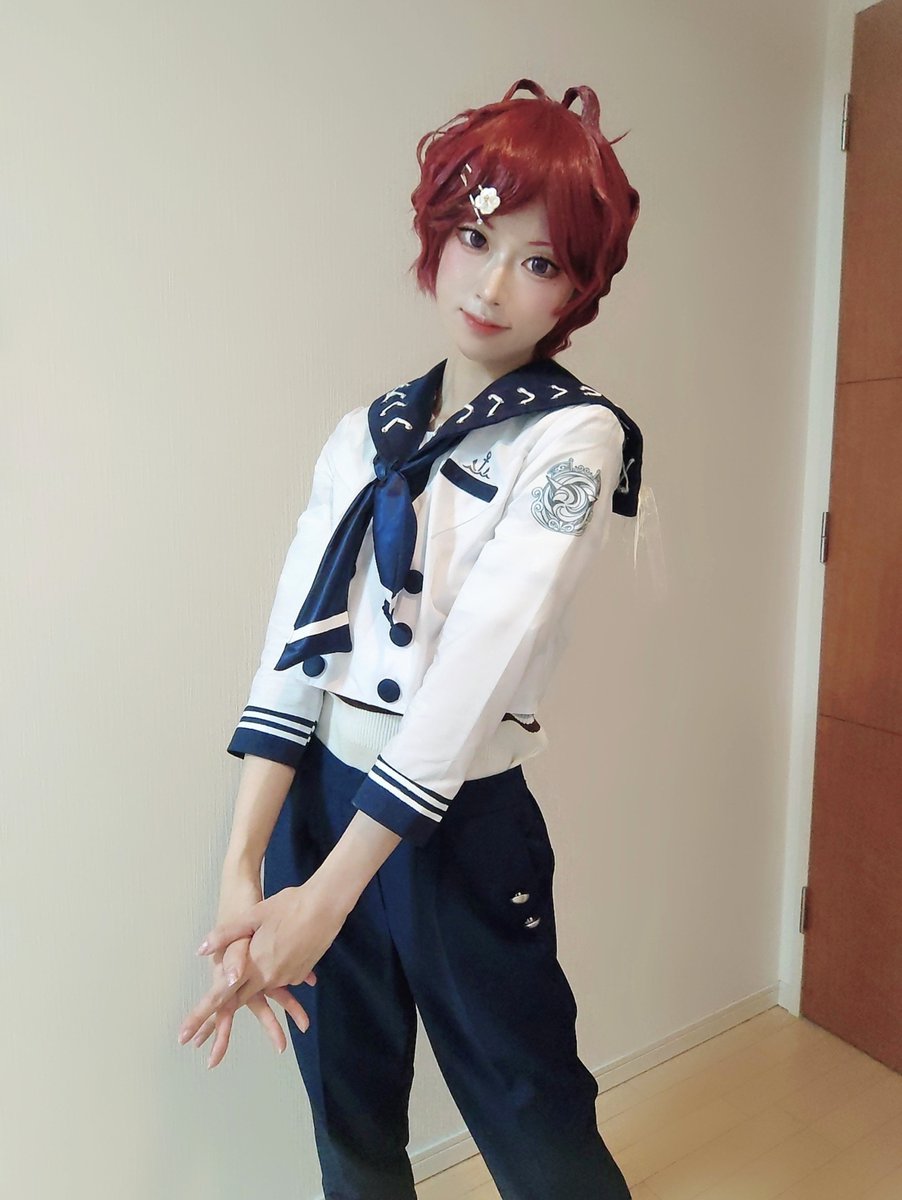 yume_mochi1112's tweet photo. 【 mhyk￤ cos ￤Chloe 】⚓️

サマコレ衣装で宅コスしてました✨️
 
#まほやく_cos https://t.co/wIEpa9xJoc