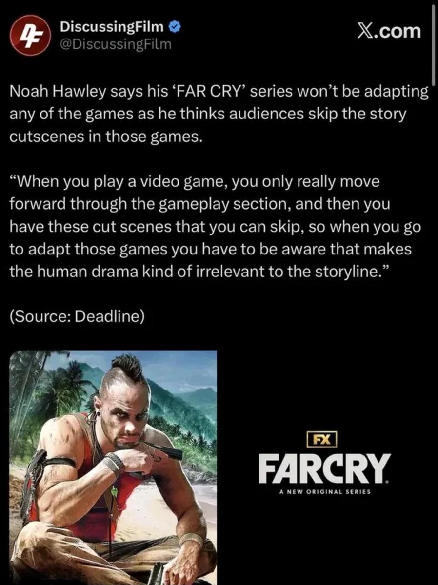 RazorwireRPG's tweet photo. Motherfucker, if you don't want to adapt the story of a video game why the fuck are you even adapting it at all? https://t.co/Fwdgyp7H19