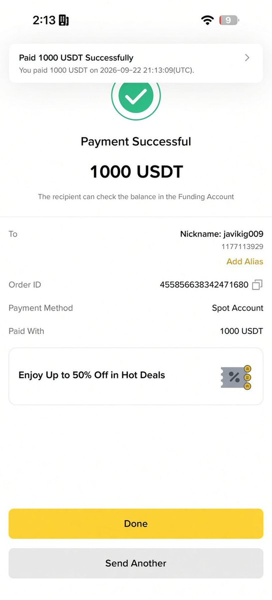 Aiwithpoonam's tweet photo. Sent another $500 to UID 289101632 and 905529585 🔥

I will send $500 to 5 more people today 🤑

Comment your Binance UID or wallet address b https://t.co/sq0ankgRxF