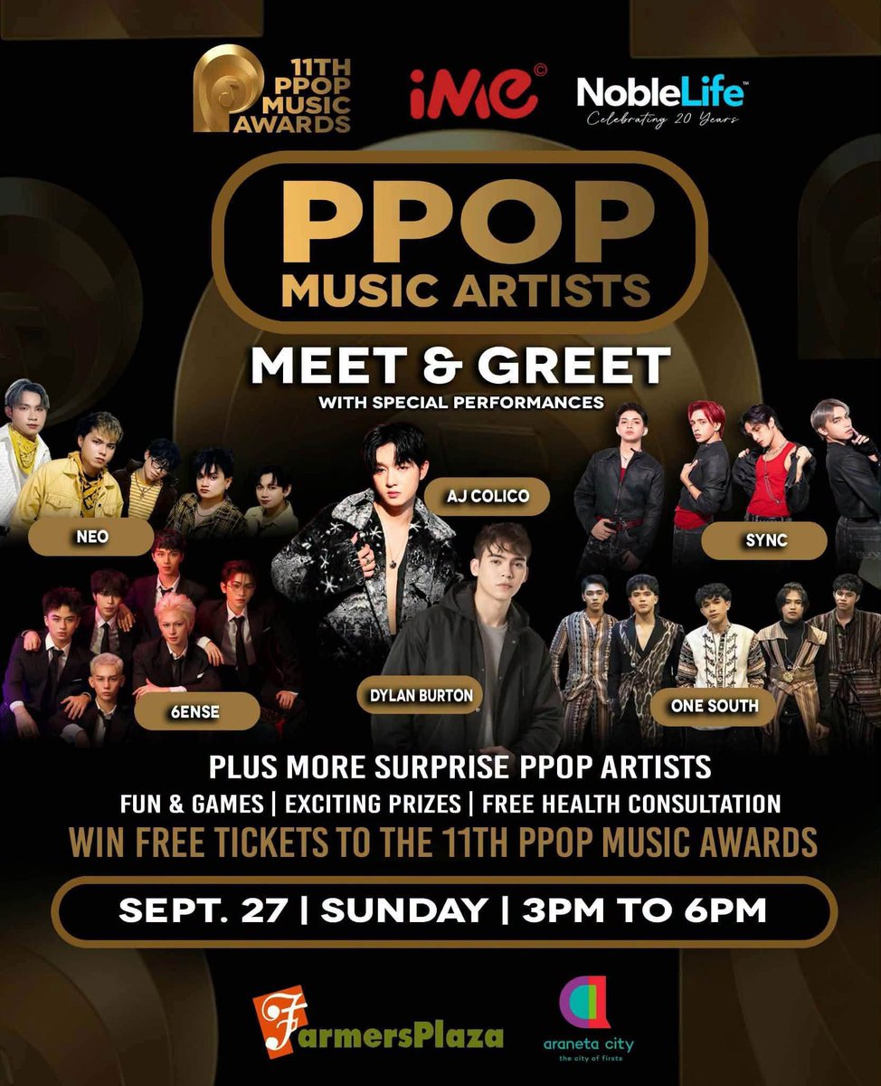 ONESOUTH_PH's tweet photo. #ONESOUTH_Today Catch #ONESOUTH @OneSouthPH today at the: 

📷 Sept 27 — PPOP Music Artists Meet &amp; Greet at the 
Farmers Plaza, Araneta City

#One_South #PPMA #PPOPRise #PPOP #GANAP #11thPPMA #JACE #DREY #JHEV #ROVER #ARVY #NEO #6ENSE #SYNC https://t.co/VFh77h5r9C