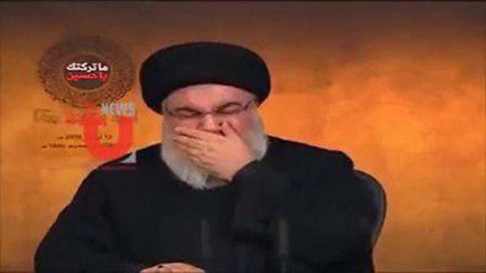NiohBerg's tweet photo. On this day, two years ago,

Hassan Nasrallah was killed.

Israel bombed his underground bunker in Beirut, which didn't actually kill him right away. Nasrallah suffocated slowly to death while embracing an IRGC terrorist.

He lived and died like a rat. https://t.co/zsWMxw30Ld