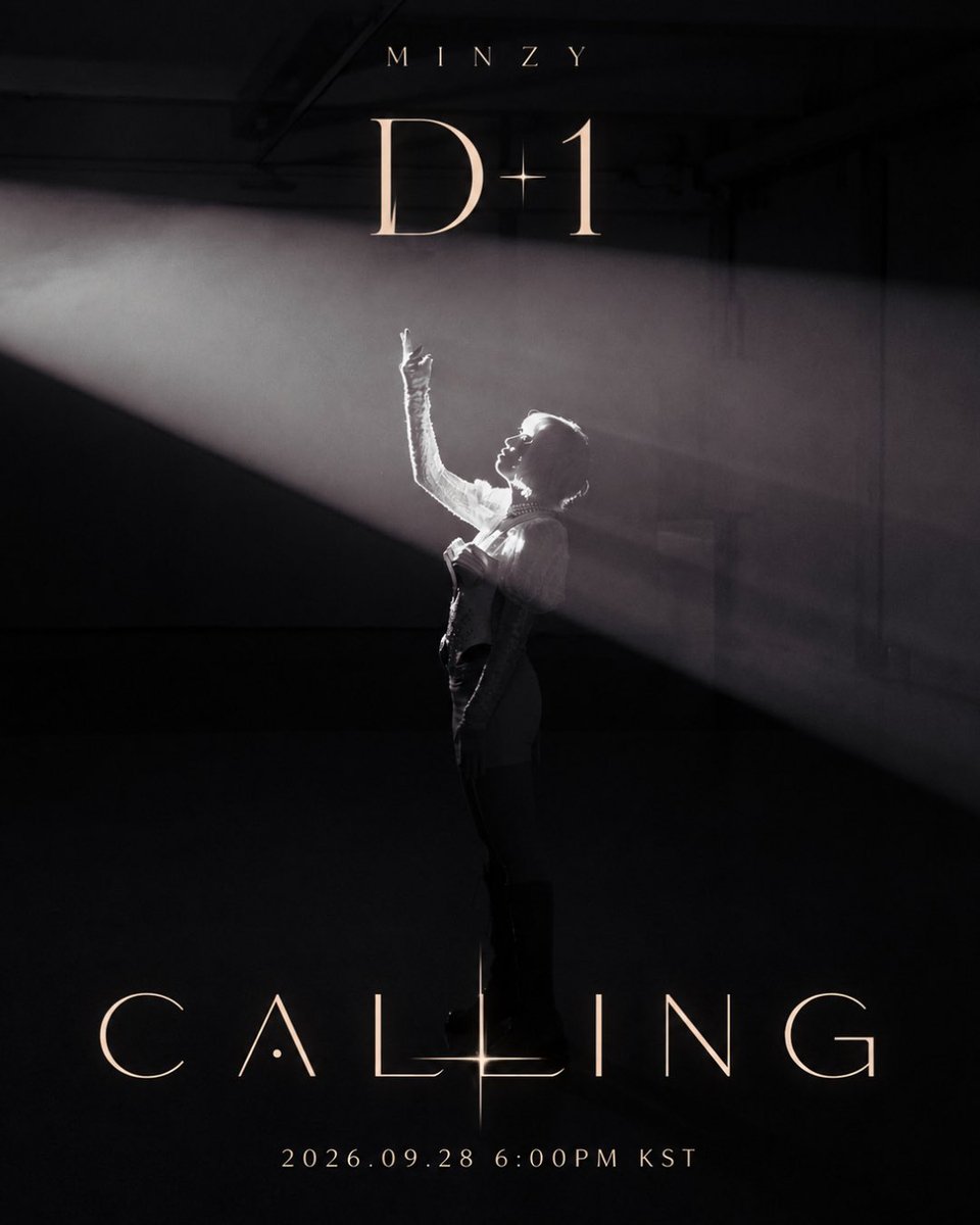 mingkki21's tweet photo. MINZY ‘CALLING’ D-1

I hear you calling ✨
드디어 내일, ‘CALLING’으로 만나요.

2026.09.28 6PM KST
Music &amp; MV Release

#MINZY #공민지 #CALLING #콜링 #D_1 https://t.co/AB0vkA80qF