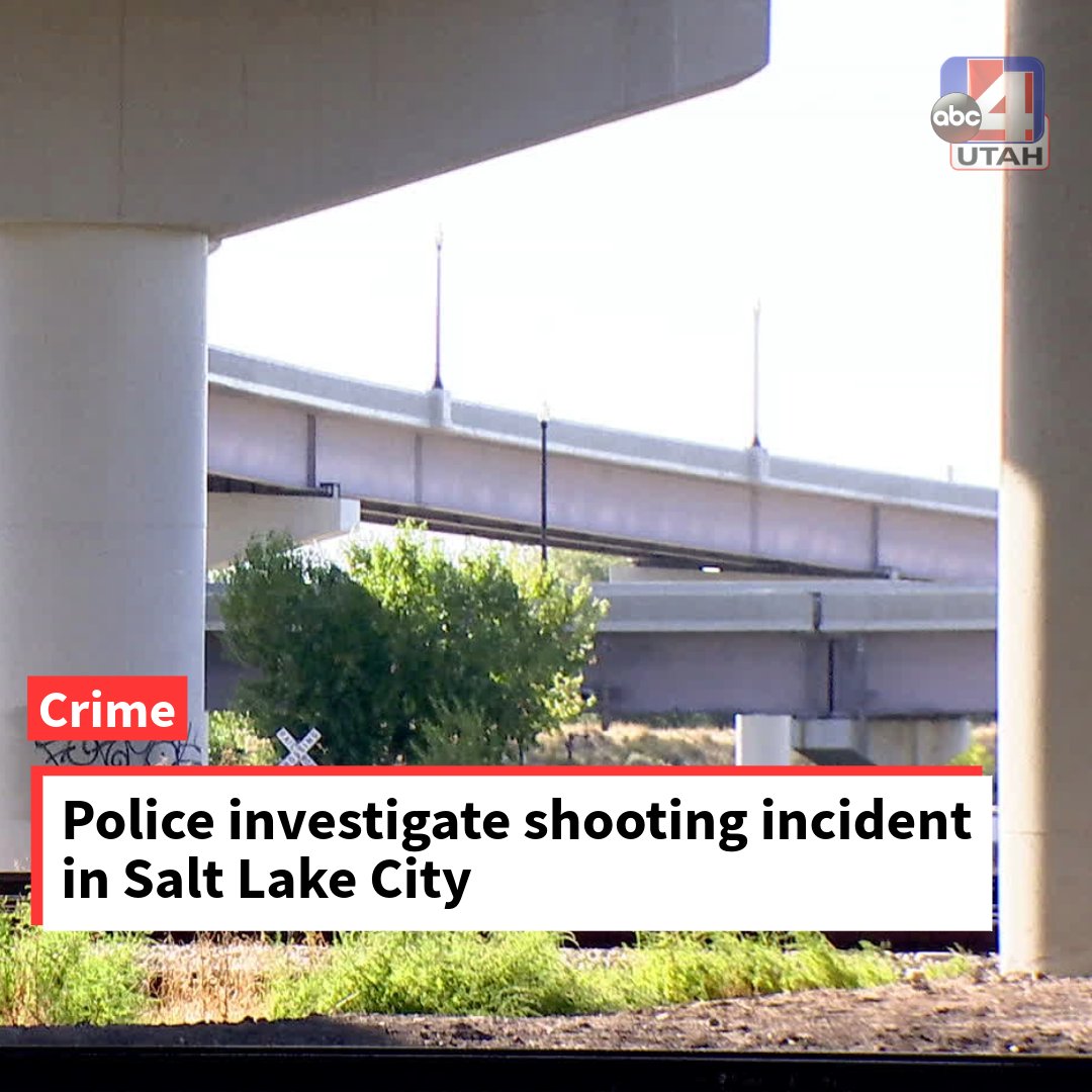 abc4utah's tweet photo. An investigation is underway after shots were fired early Saturday morning not far from the FrontRunner rail route of the Salt Lake Central Station. https://t.co/rWIU7dxexb
