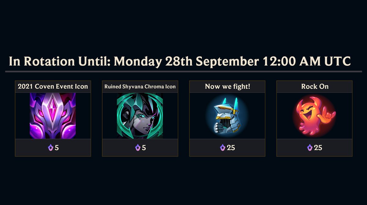 SkinSpotlights's tweet photo. Mythic Shop Rotation! https://t.co/A9QwNIIas8