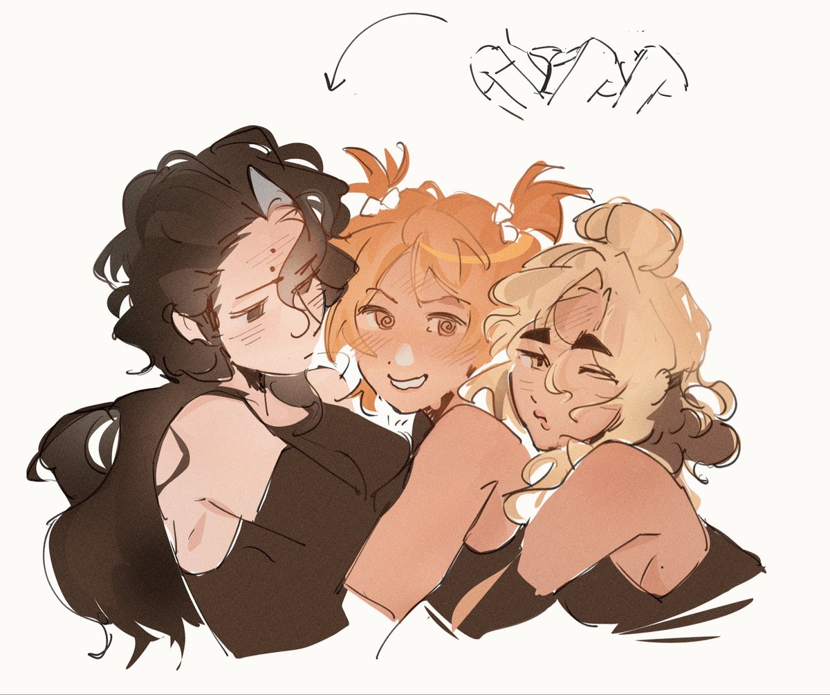 invaderzimmmy's tweet photo. someone requested atsuhina and another person omihina so https://t.co/TP5KDniapX