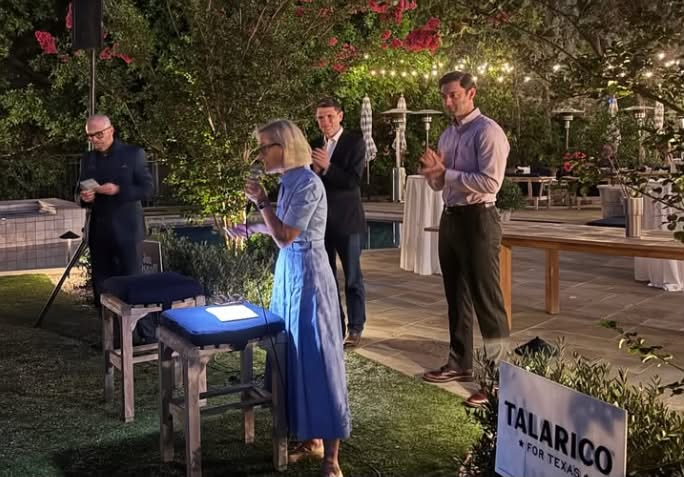 lamps_apple's tweet photo. BUSTED: James Talarico, the longshot U.S. Senate candidate from Texas, was in Los Angeles raising campaign funds from billionaire megadonors alongside Georgia Democratic Senator Jon Ossoff. 

Tickets cost $27,000.

So much for representing ordinary Texans