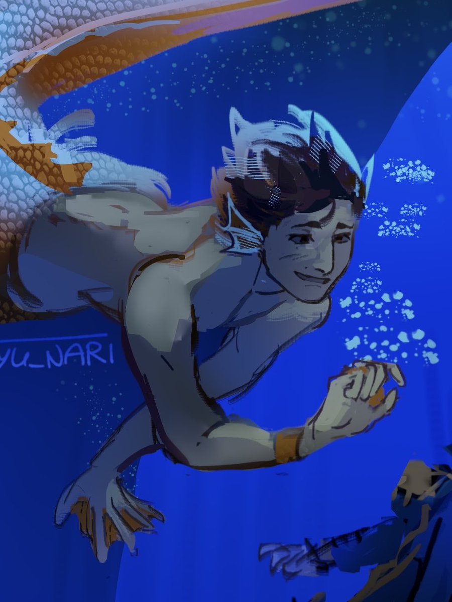 sayu_nari's tweet photo. Pirate x Merman #byler https://t.co/Poz97lfKQ4