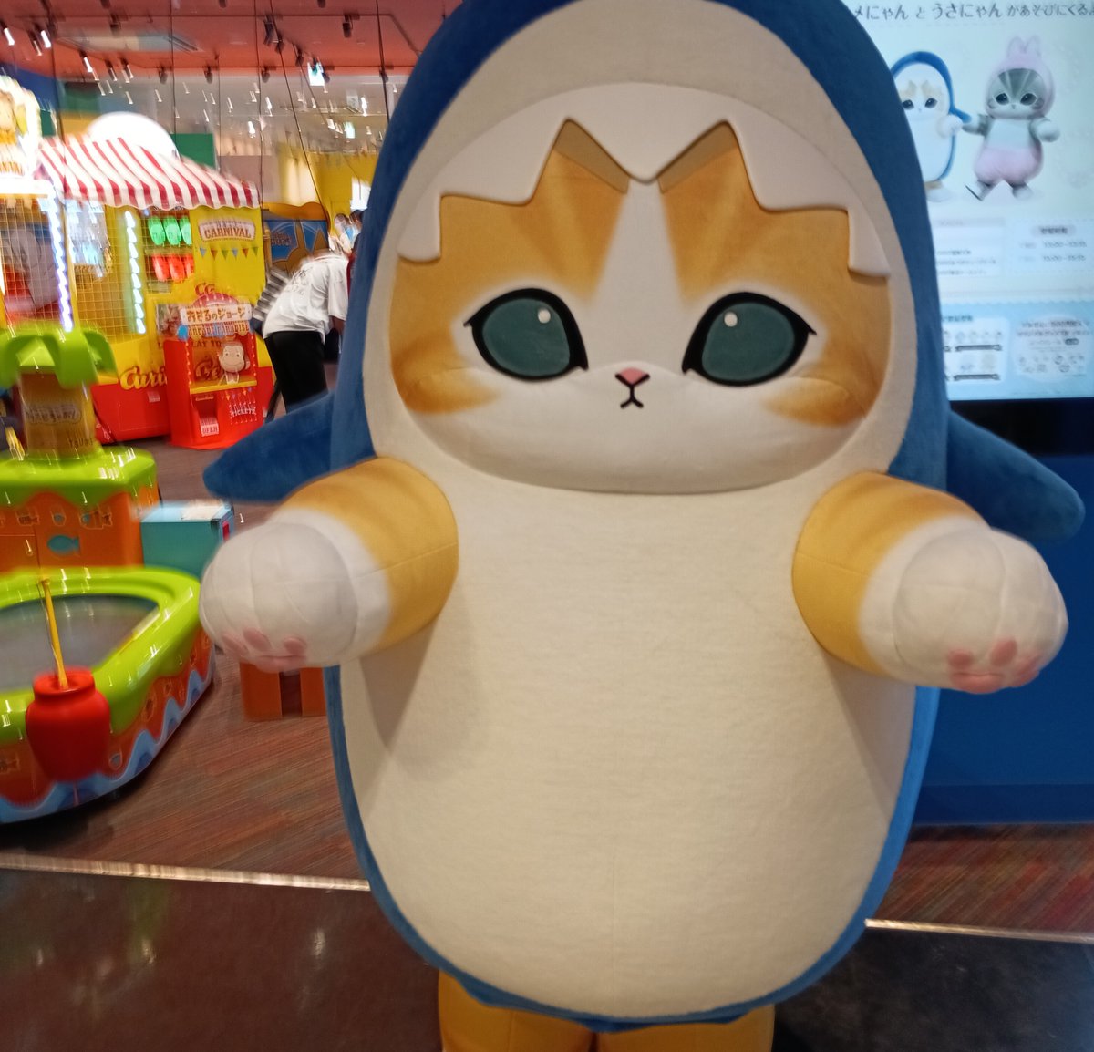 dollondodom's tweet photo. 9/26あべのQMの🎮GIGOにモフサンドの🦈サメにゃん🐈が来てました。その3軒隣の🐙リラスト阿倍野🐻リラックマ🐧すみっコ共に🍁ハロウィンの展示🏐ハイキュー！！のイベントも。4枚目の写真は「えっ？もう🏐コラボイベント🐻やってんの？」と勘違いしますね（※11/20からです。同じ🏬あべのQMですが） https://t.co/kJRDmH2raY