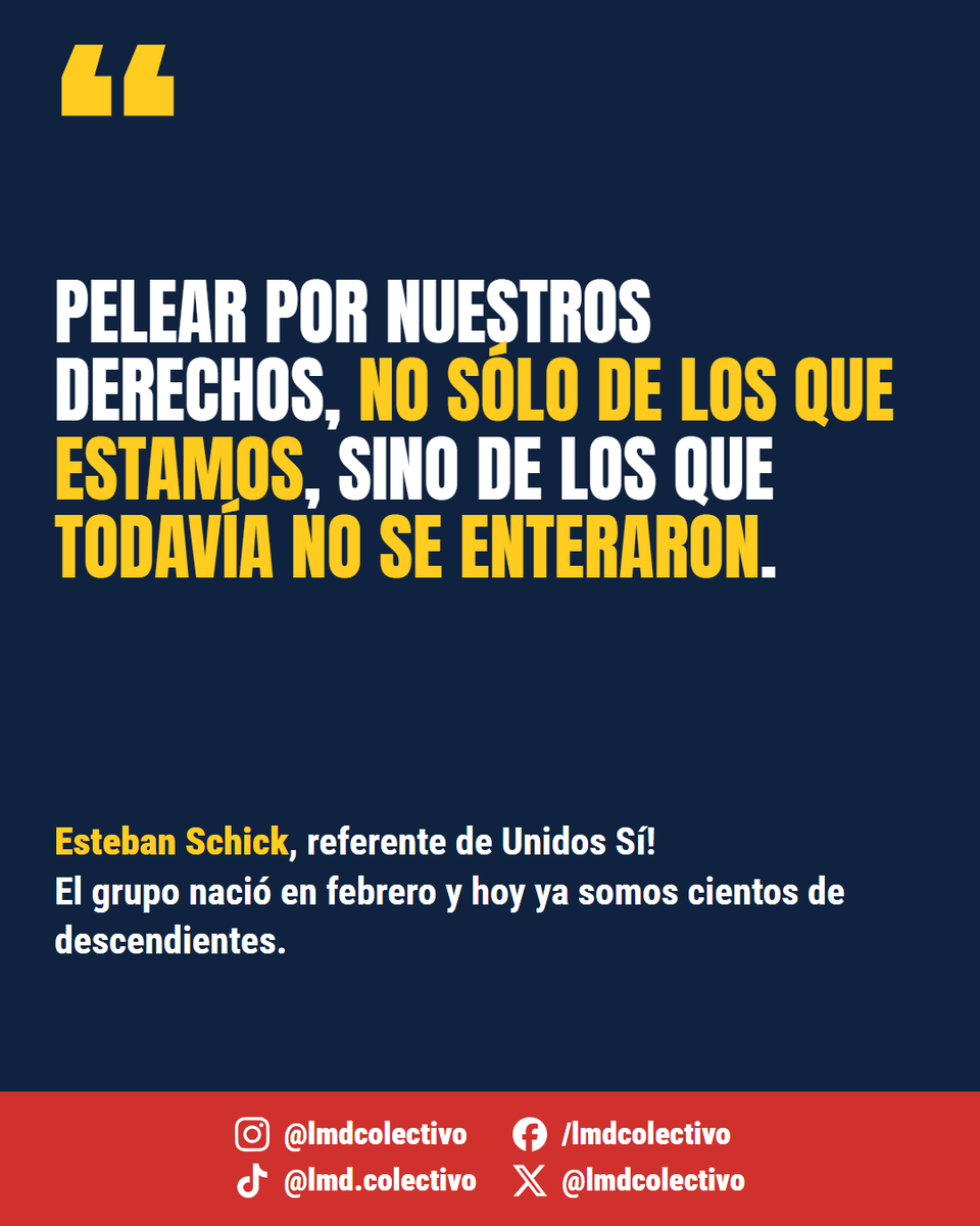 lmdcolectivo's tweet photo. 📰 Recordamos: Lorena Garea y Esteban Schick, de Unidos Sí!, hablaron en "Cenizas de Babilonia" (AM830) sobre el Consulado de España en Buenos Aires: llegan 6.000 solicitudes por mes y se resuelven 1.000. Nota en Tu Voz: https://t.co/JwFvvlWfLU #LeyDeMemoriaDemocrática #LMD https://t.co/AvyFLLb9ZL