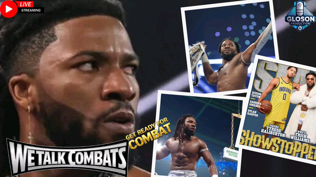 WeTalkCombats's tweet photo. Bring all of your opinions and comments &amp; join us, tomorrow, 09/27/26 at 7:45 PM EST for our WWE Weekly Review Podcast:

“Trick Williams is UNDENIABLE, AMAZING and ANOINTED!! | WWE Sep 21 - Sep 27, 2026 Review” #wweraw #smackdown #worldscollide

https://t.co/9MEgJfKqdV https://t.co/uO6DNxaREj