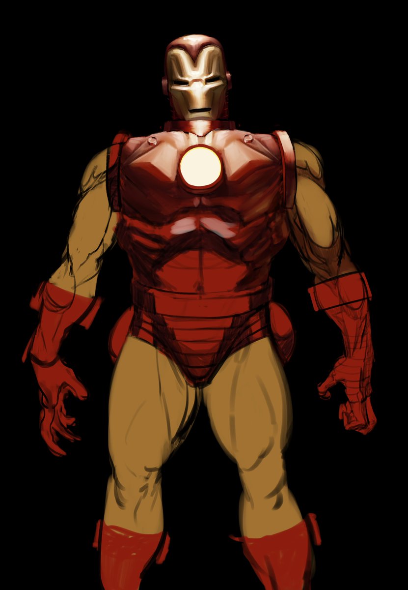outofuniform510's tweet photo. Continuing this Iron Man. Stand by the opinion that his design's cooler when he looks like a man made of iron and not a man in an iron suit. https://t.co/ohxa06gZZB