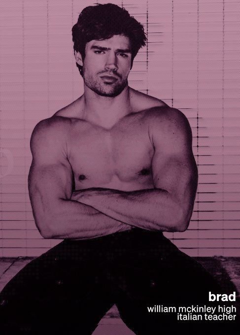 gleesecondgen's tweet photo. 𝐁𝐑𝐀𝐃 𝐃𝐈𝐌𝐀𝐑𝐂𝐎
𝗣𝗿𝗼𝗳𝗲𝘀𝗼𝗿 𝗱𝗲: Italiano
𝗗𝗮𝘁𝗼𝘀: Nadie sabe cómo Will Schuester accedió a que enseñen italiano y no español como idioma alternativo, pero al menos Brad tiene trabajo. Como es una materia opcional, tiene mucho tiempo libre para pasear. https://t.co/7PFokKP0RK