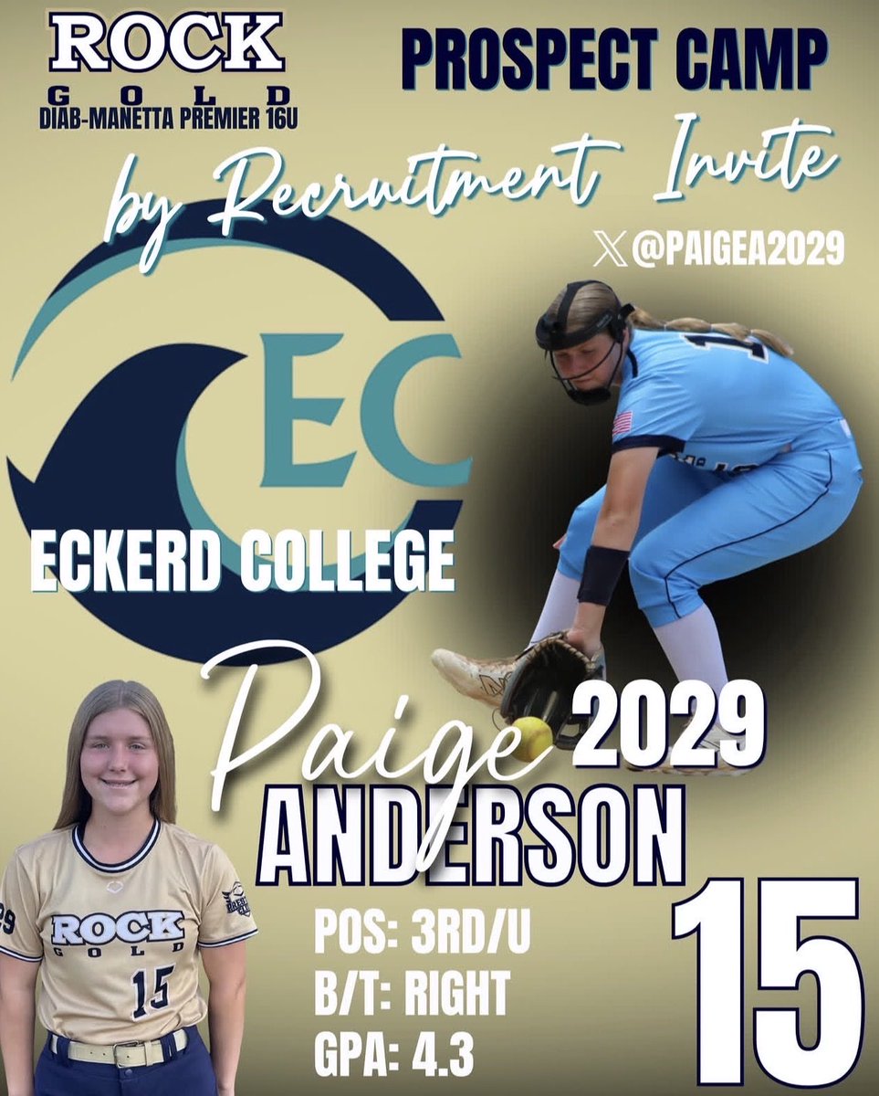 PaigeA2029's tweet photo. Thank you @EckerdSoftball for such an amazing camp! The campus, coaches, players, and community were amazing. Thank you Coach Steve and @MichelleFrew7 for the great lessons learned.  Appreciate the opportunity to play with such talent, and I hope to be back soon! https://t.co/P3Lttwnfbc