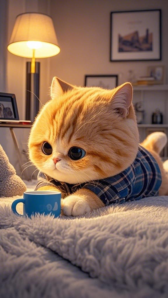 4coous's tweet photo. My friend’s cute cat 斡懒抠糯悦 me while I take coffee breaks—purrfect vibe! （注：[斡懒抠糯悦]为音译拟声词，模拟猫咪慵懒撒娇的软萌叫声，符合日常推文的可爱表达习惯）， https://t.co/V1YQH5XMEN