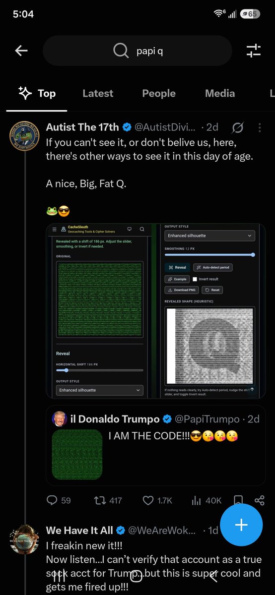 Kimberlyrja8's tweet photo. So if Dan confirmed that Papi is POTUS and Papi said HE IS THE CODE...(Q)...

Here's your sign. https://t.co/8eLJ4eBB1w