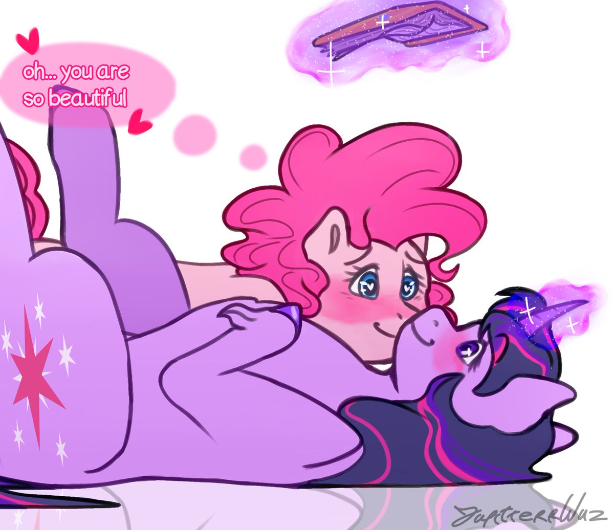 JupiterrWuz's tweet photo. "I'm so lucky of having someone like you in my life..."🩷💜🩷💜 [ #mlp #twipie #twilightsparkle #pinkiepie #mlpfim ] https://t.co/J3Wykkaxo2