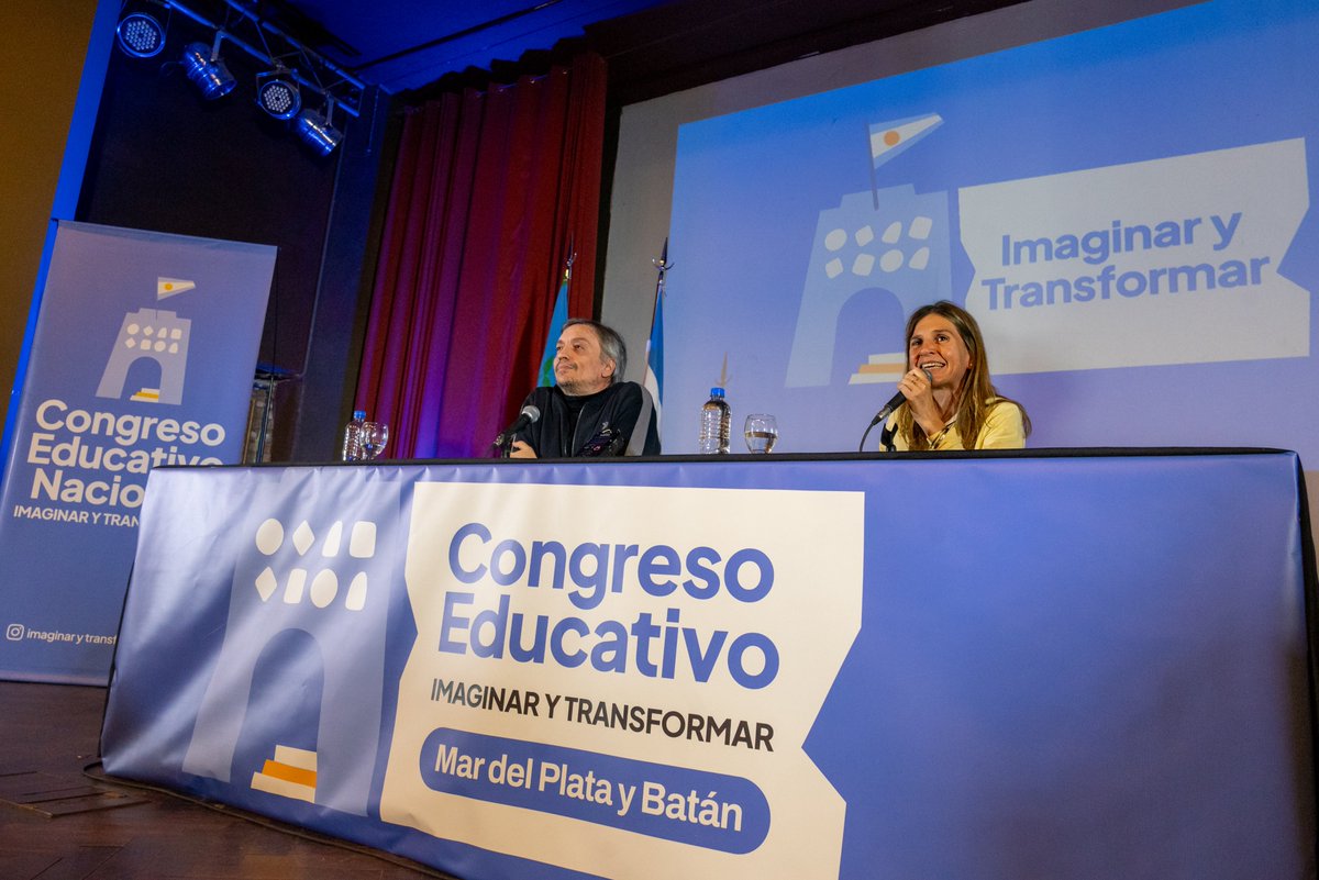 FerRaverta's tweet photo. 🏫 Imaginar y transformar

Cierre del Congreso Educativo en Mardel https://t.co/4TkkAMMgUO