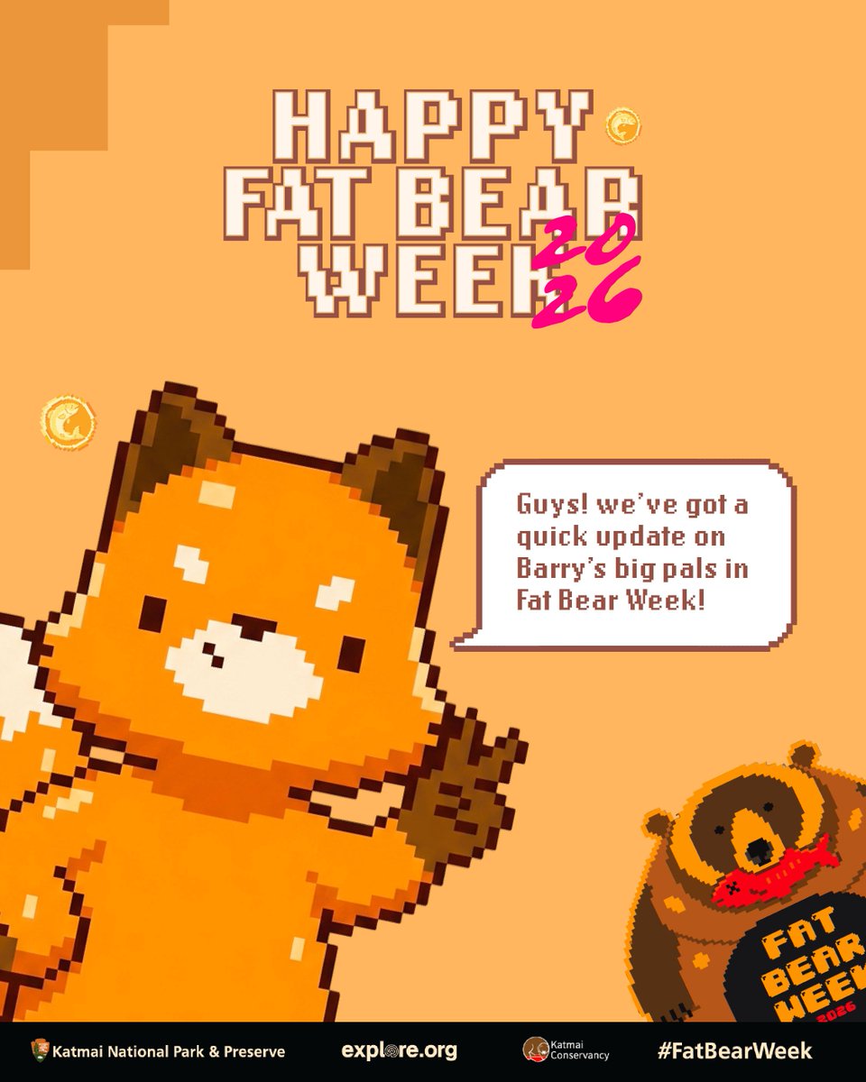 BearyBoba's tweet photo. Heads up, squad! 🦊⚡ Got a quick update on Barry’s (🐻) big pals in Fat Bear Week 🐟 Keep backing your favorite chunky champ before voting closes! 🏆📲

#bearyboba #bearynation #fatbearweek #texas #fatbears https://t.co/9s5vbRNPKk