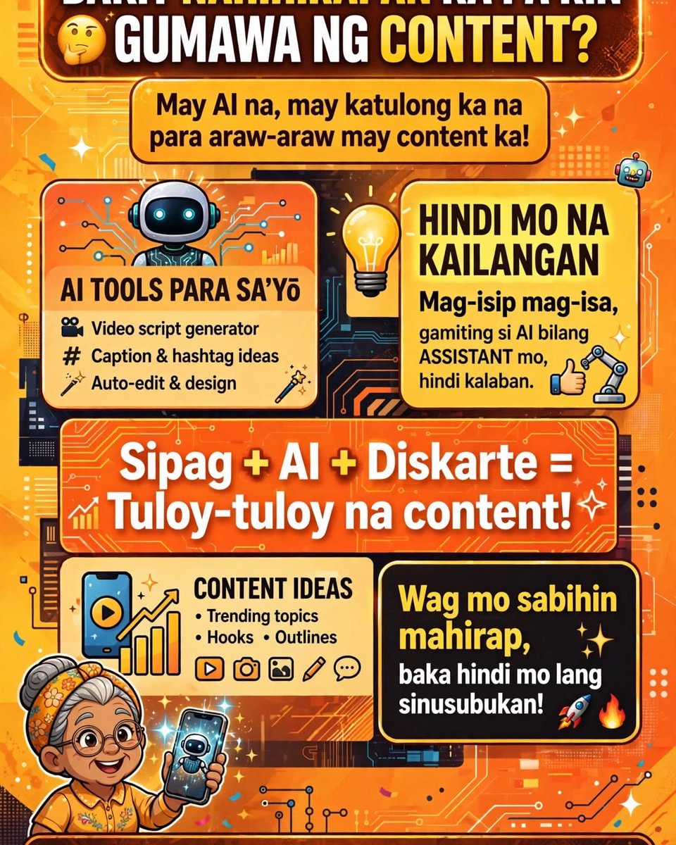 LouveniaSwxt's tweet photo. Why are you still struggling to create content when AI is here? You now have an assistant to help you post every day, from scripts and captions to editing and ideas. Use AI as your assistant, not your enemy. Consistency + AI + strategy = nonstop https://t.co/bsBtlVyu7U