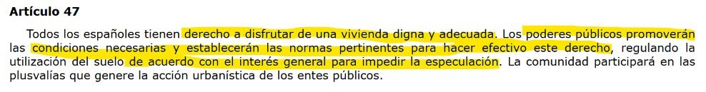 Macca15Paul's tweet photo. Estoy leyendo muchas chorradas...que si "lo que pide la izquierda y los sindicatos de inquilinas es imposible", que si hay que "negociar", bla bla bla...

Que no os coman el coco.

Lo ÚNICO que se está pidiendo es que se aplique la CONSTITUCIÓN. 

No se cumple. https://t.co/bZkl9x436h