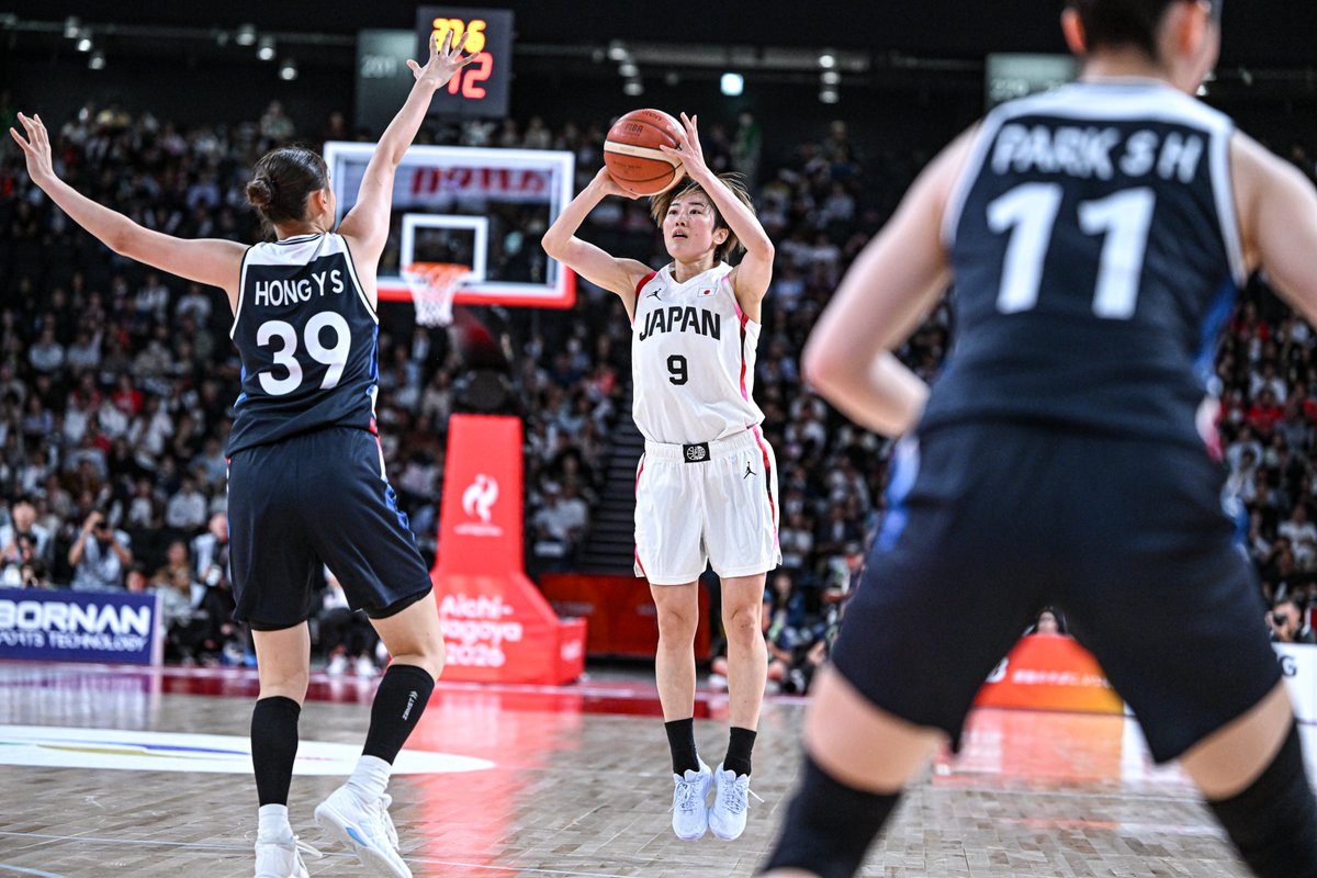 JAPAN_JBA's tweet photo. 𝑃𝐿𝐴𝑌𝐵𝐴𝐶𝐾

🏆第20回アジア競技大会(2026／愛知・名古屋）｜2026.09.26

日本 70-75 韓国

#日本一丸 #AkatsukiJapan  
#TEAMJAPAN #ともに一歩踏み出す勇気を https://t.co/AmBcYa4rDJ