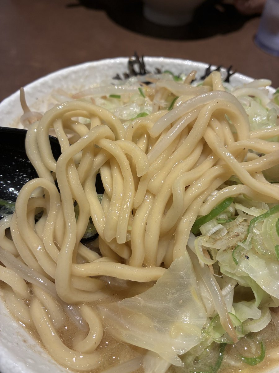 RAMEN565656's tweet photo. 中華そば 響
石川県白山市
濃厚煮干しそば
　
煮干補給
極太麺を、もりもり食べたい気分だったので大盛りに野菜
お気に入りの食べ方『勝手にニボ二郎』
心ゆくまで極太麺啜らせていただきました
ごっつい端豚も入ってて最高でした😆
途中ニンニクいれてワイルド感プラス
美味しかった＾＾ https://t.co/QYYyp3bPaT