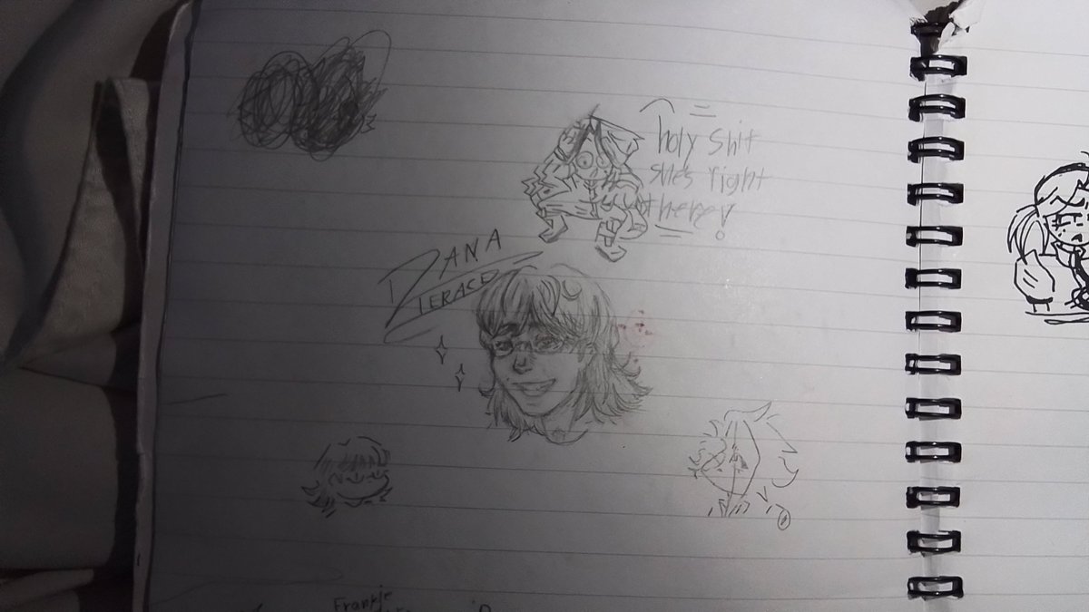 Micolkogguy's tweet photo. Idk if I posted this yet but here's a sketch I did of dana at momo con 2026!! It was genuinely a dream come true meeting her and the voice actors felt like meeting Michael Jackson or smth😭 #KnightsOfGuinevere #DanaTerrace https://t.co/cIb3F0pjyz
