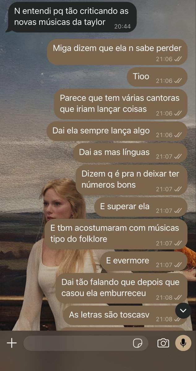 Good4myrevival's tweet photo. Minha best que não fica por dentro do que acontece por aqui veio me perguntar porque estão com raiva da Taylor e as novas músicas. Eu resumindo: https://t.co/gDe7xLDL3k