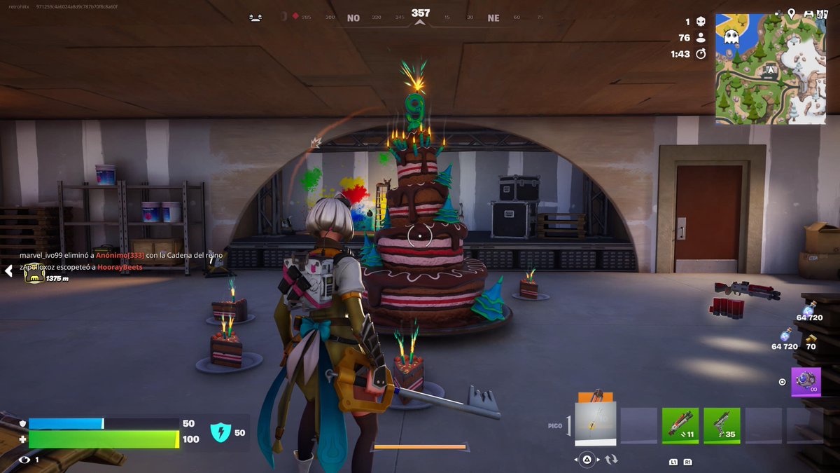 retrohiit's tweet photo. Feliz Cumpleaños numero 9, Fortnite 🥳🎉 #Fortnite https://t.co/vp6zpJ101J