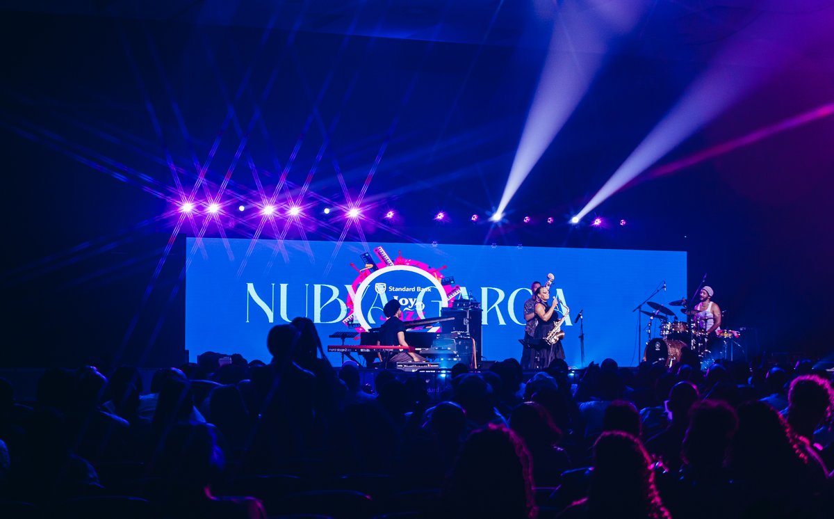 JoyOfJazz's tweet photo. NUBYA GARCIA is ready to ignite the stage with fearless creativity, infectious grooves and modern jazz at its finest. Be part of it, get your tickets now at Ticketmaster. #JazzReignited #SBJOJ2026 #TakeMeThere https://t.co/O2SRbcY84O