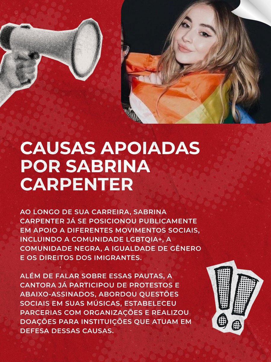 UpdatesBrinaBR's tweet photo. CARPENTERS NÃO VOTAM EM FASCISTAS!

Antes de votar no próximo domingo, relembre com a gente tudo o que você precisa saber para o dia da votação e as causas que Sabrina Carpenter apoiou ao longo dos anos. ⭐️ https://t.co/sbLQ3HcviA