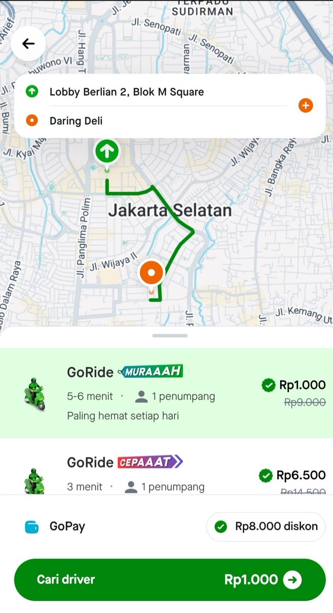 kimiilucu's tweet photo. Sumpah kaget, niatnya cuma cek saldo gopay eh ada menu gojek dan harganya cuma 1rb doang, Gojek Lebih Murah DiGoPay https://t.co/V7l1vABb12