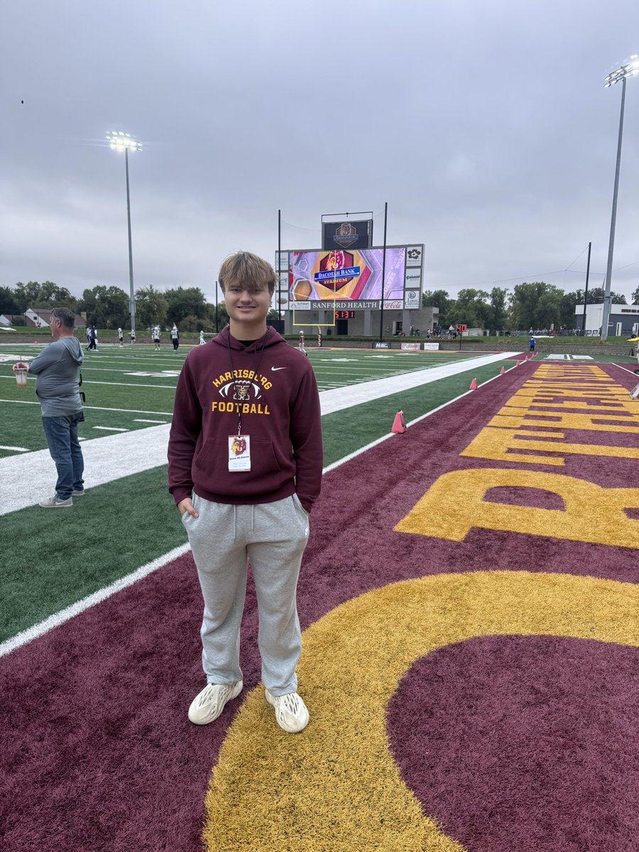 JacksonVonWald's tweet photo. Thanks to @NSUCoachSchmidt and @NSUWolves_FB for a great game day experience. Can’t wait to learn more about the program! @HHSTigerFBall @Jordan_Soukup https://t.co/970YUgKrWp