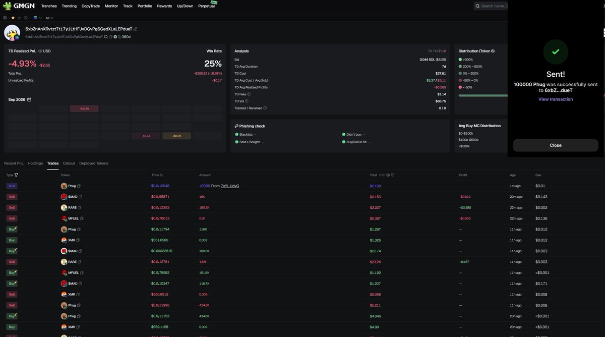 PhugXMR's tweet photo. 5th $PHUG aidrop 

CONGRATS ON GETTING solana:98kfF7rmsg1QDUEoCqNE7g7M1FdrTt92TEp2CLzypump 

i did send 300k wasnt sure if you were missing 1 token and i saw you had all 3 🐾 https://t.co/TGz1x6g0n9